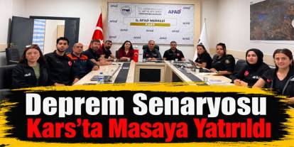 Kars AFAD’dan Yalova İçin Deprem Koordinasyonu