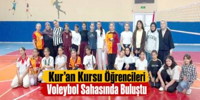 Kur’an Kursu Öğrencileri Voleybol Sahasında Buluştu