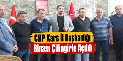 CHP Kars İl Başkanlığı Binası Çilingirle Açıldı