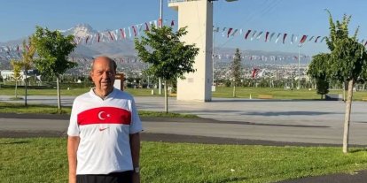 Tatar, Kıbrıs Barış Harekatı’ndan dönen uçakların indiği yerden paylaşım yaptı