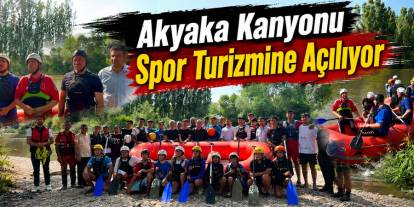 Akyaka Kanyonu’nda Rafting Eğitimi Sona Erdi
