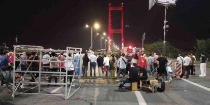 15 Temmuz Şehitler Köprüsü "Asırlık Gece" Belgesel çekimleri kapsamında trafiğe kapatıldı