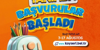 Kayseri Büyükşehir’in 5 bin TL’lik eğitim desteği başvuruları başladı