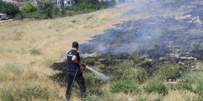 Van’da anız yangını