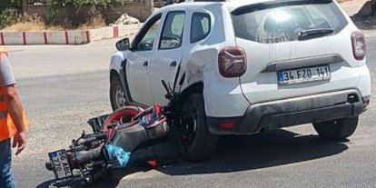 Siirt’te otomobil ile motosiklet çarpıştı: 1 yaralı