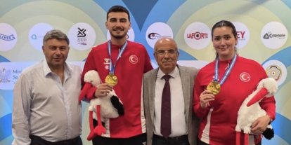 U23 Avrupa Şampiyonası’nda Havalı Tabanca Karışık Takımı’ndan altın madalya