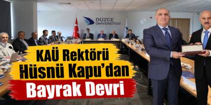 KAÜ Rektörü Hüsnü Kapu, ÜAK Dönem Başkanlığını Devretti