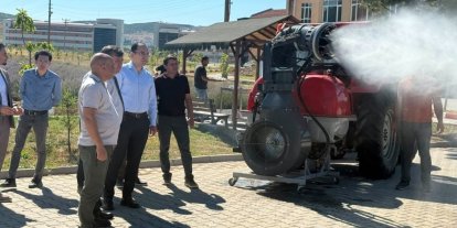 DPÜ Tavşanlı MYO’da geliştirilen "Turbo Fanlı Su Atomizer" protokole tanıtıldı