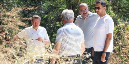 İl Müdürü Şimşek’ten okulun yeni spor alanı projesine inceleme