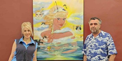 Ressam Şule Dincel, UPSD yaz sergisi ile dönüş yaptı