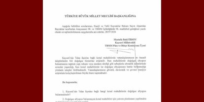 MHP’li Ersoy, Talas kırsal mahallelerinin doğalgaz taleplerini TBMM gündemine taşıdı