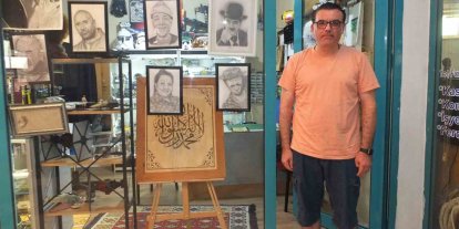 Balıkesirli şoförün karakalem resimleri takdir topladı