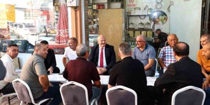 Vali Küçük, esnaflarla bir araya geldi