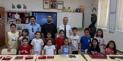 Yenipazar’da çocuklar yaz tatilini akıl ve zeka oyunlarıyla değerlendiriyor