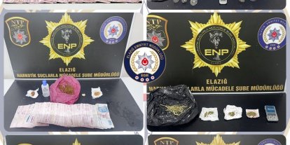 Elazığ’da uyuşturucuyla mücadele: 8 tutuklama