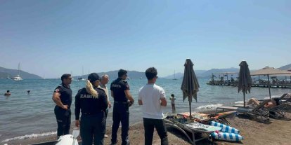 Marmaris’te sahillere sıkı denetim