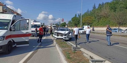 Havza’da zincirleme trafik kazası: 2 yaralı