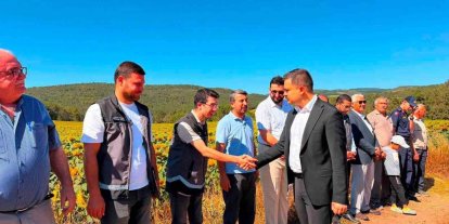 Kaymakam Titiz hasat sevincine ortak oldu