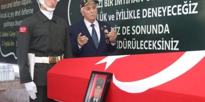 Kıbrıs Gazisi, resmi törenle son yolculuğuna uğurlandı