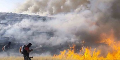 Mazıdağı’nda örtü yangını kontrol altına alındı