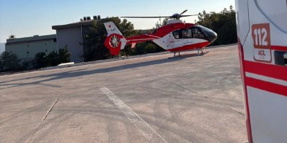 Şırnak’ta gaz lambası yağı içen çocuk helikopter ambulansla Diyarbakır’a sevk edildi