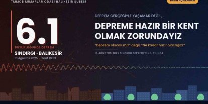Sındırgı depreminin 1. yılında Mimarlar Odasından uyarı;