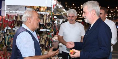 Başkan Fırat  Görgel, Ağustos Fuarı’nda esnaf ve vatandaşlarla buluştu