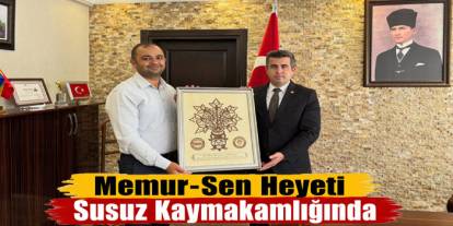 Memur-Sen’den Kaymakam Öztürk’e Hayırlı Olsun Ziyareti
