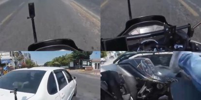 Kaza anları kamerada:Araçlarla çarpışan motosiklet ve elektrikli bisiklet sürücüleri yaralandı
