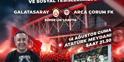 Sungurlu’da Çorum FK’nin maçları dev ekrana taşınacak
