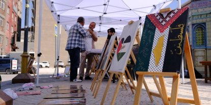 Van’da Filistin’e destek resim sergisi açıldı