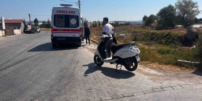 Motosiklet takla attı, sürücüsü yaralandı