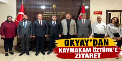 MHP Kars İl Başkanı Okyay’dan Kaymakam Öztürk’e Ziyaret