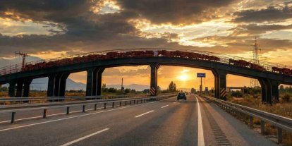 Erzincan’da hayvan sürülerine özel üst geçit