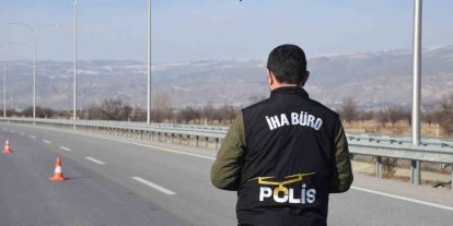 Erzincan’da drone destekli trafik denetimi