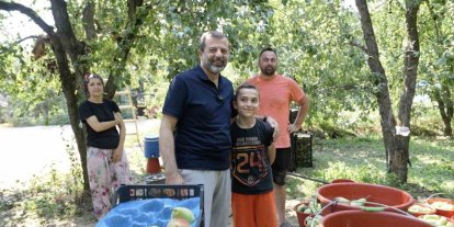 Gürsu’nun küçük çiftçisi herkesi kendine hayran bıraktı