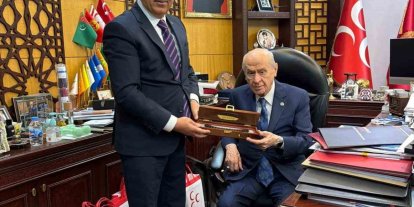 MHP İl başkanı Mehmet Sait Kılıç’tan, Bahçeli’ye ziyaret