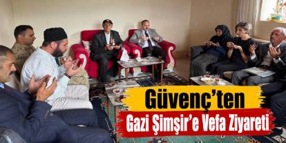 Arpaçay Kaymakamı Güvenç’ten Kıbrıs Gazisine Ziyaret