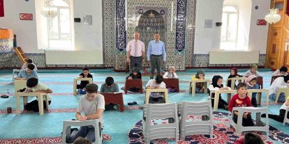 Dumlupınar’da Yaz Kur’an Kursu öğrencilerine Bilgi Birikim Sınavı