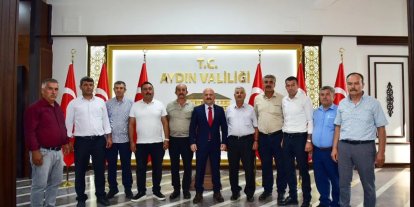 Aydın Valisi Varol, Nazilli mahalle muhtarlarını kabul etti