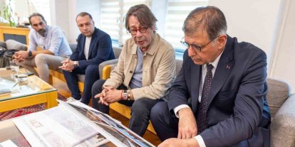 Başkan Tugay ve Sepil Göztepe’nin İnciraltı projesini görüştü