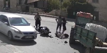 Mersin’de motosiklet traktörle çarpıştı: 1 yaralı