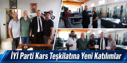 İYİ Parti Kars Teşkilatına Yeni Katılımlar