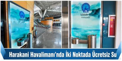 Kars Harakani Havalimanı’nda Ücretsiz Su Dönemi