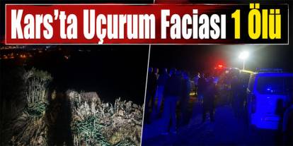 Kars’ta Uçurum Faciası 1Ölü