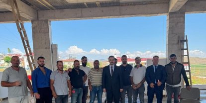 Demirözü’nde Öğretmenevi inşaatında inceleme