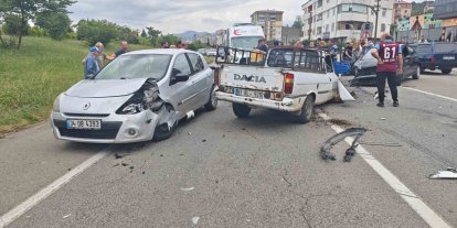 Trabzon’da zincirleme trafik kazası: 8 yaralı
