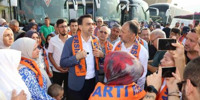 AK Parti Mersin Teşkilatı 25. yıl buluşması için Ankara yolunda
