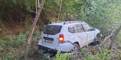 Bingöl’de otomobil bahçeye uçtu: 2 yaralı