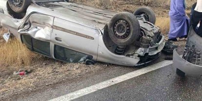 Burdur’da otomobil takla attı: 4 yaralı